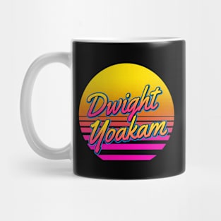 Dwight Personalized Name Birthday Retro 80s Styled Gift Mug